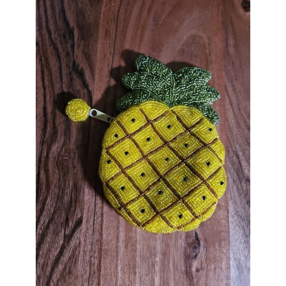 Beaded Pineapple Coin Purse